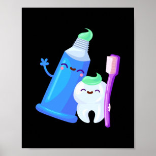 Tooth Dentist Cute Teeth Technician Hygienist Poster