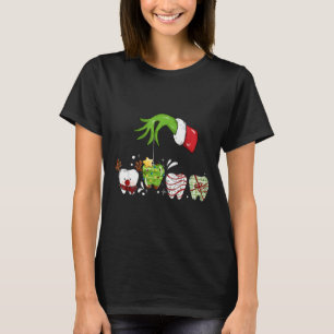 Tooth Dentist Dental Istant Teeth Christmas Santa  T-Shirt