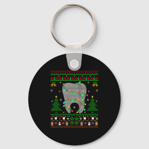 Tooth Dentist Dental Istant Teeth Ugly Christmas S Keychain