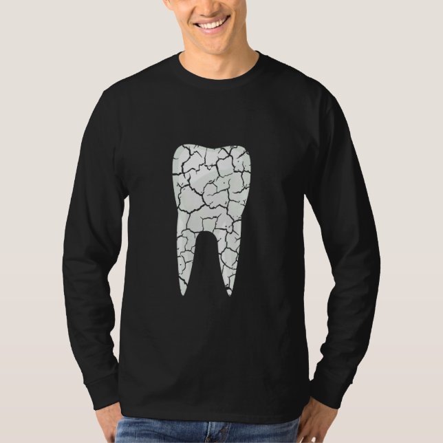 Tooth Dentist Distressed T-Shirt (Front)