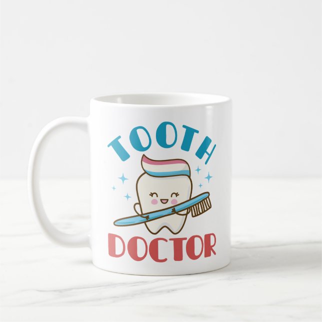 Tooth Doctor Pediatric Dentist Dentistry Coffee Mug (Left)