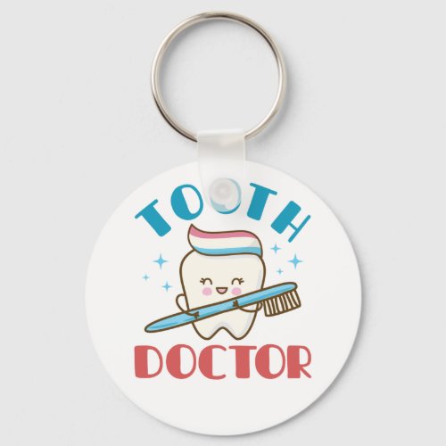 Tooth Doctor Pediatric Dentist Dentistry Keychain