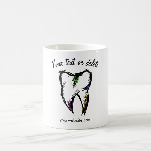 Tooth Drawing Dentist Dental practice Client Gift Coffee Mug