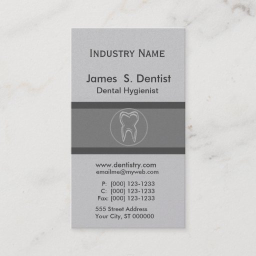 Customizable Modernist  Dentist Tooth Designs Business Cards