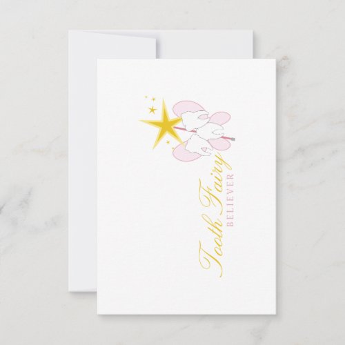 Tooth Fairy Believer Thank You Card