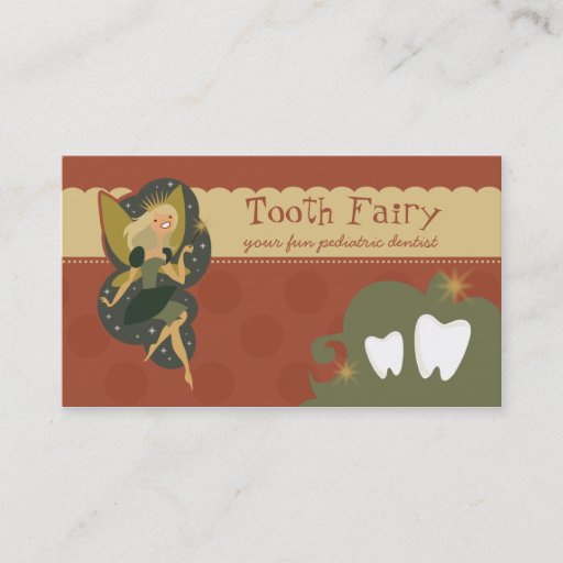 Customizable Tooth Fairy Business Cards
