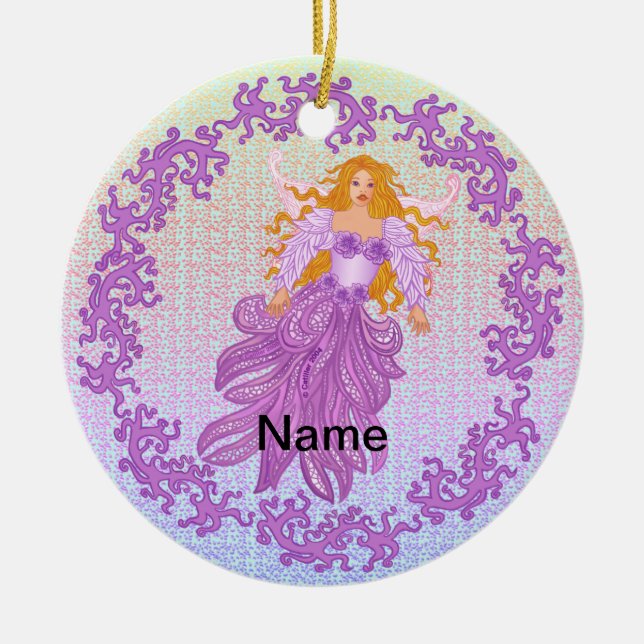 Tooth Fairy Ceramic Ornament (Front)