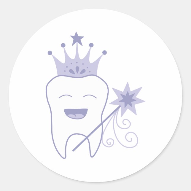 Tooth Fairy Classic Round Sticker (Front)
