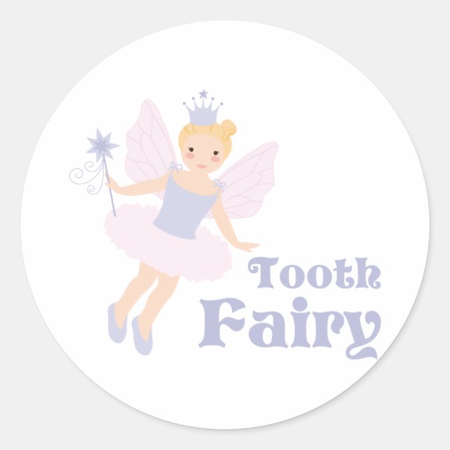 Tooth Fairy Classic Round Sticker (Front)