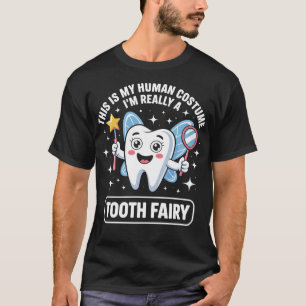 Tooth Fairy Cute Costume Funny Teeth T-Shirt