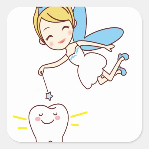 Tooth Fairy Day _ Appreciation Day Square Sticker