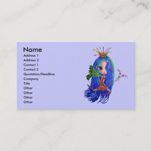 Customizable Tooth Fairy Dentist Hygienist Business Card