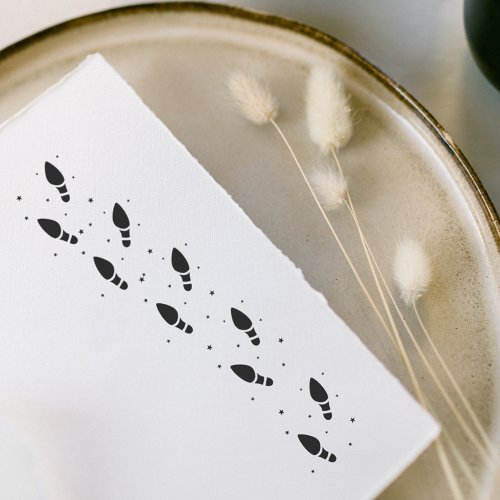 Tooth Fairy Footprints With Star Dust Print Self_inking Stamp
