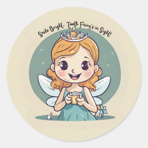 Tooth Fairy Gift  Classic Round Sticker