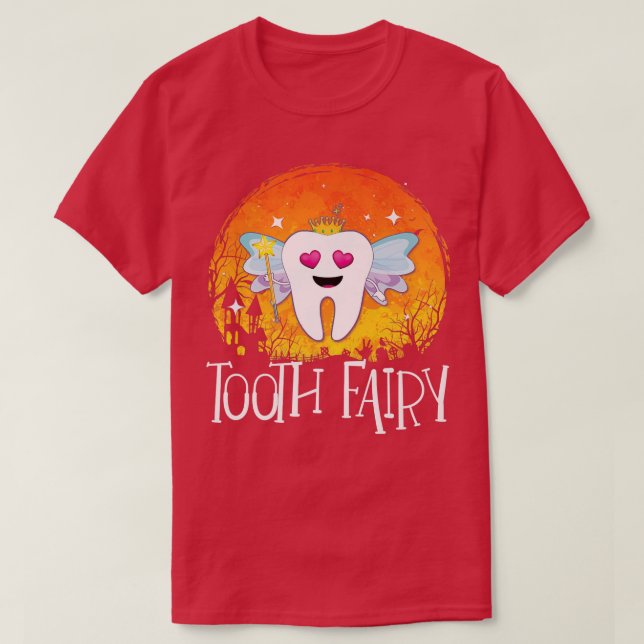 Tooth Fairy Halloween Costume Funny Girls Kids Adu T-Shirt (Design Front)