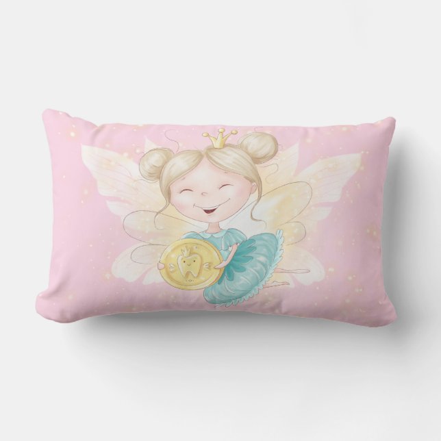 Tooth fairy official pillow | Princess with coin (Front)