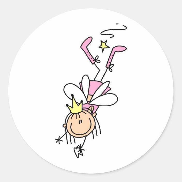 Tooth Fairy On The Job Sticker | Zazzle.com