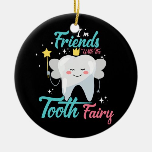 Tooth Fairy Pediatric Dentist Dental Assistant Hyg Ceramic Ornament