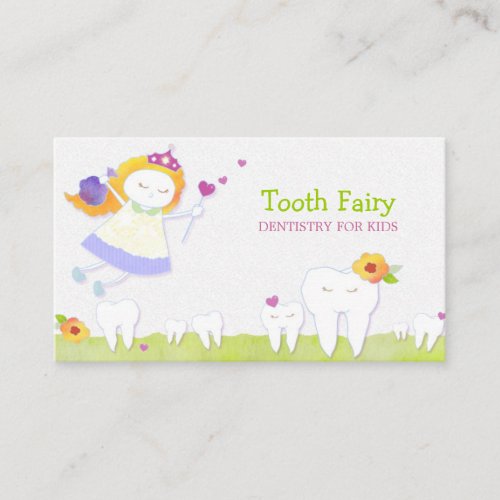 Tooth Fairy Pediatric Dentists Business Cards