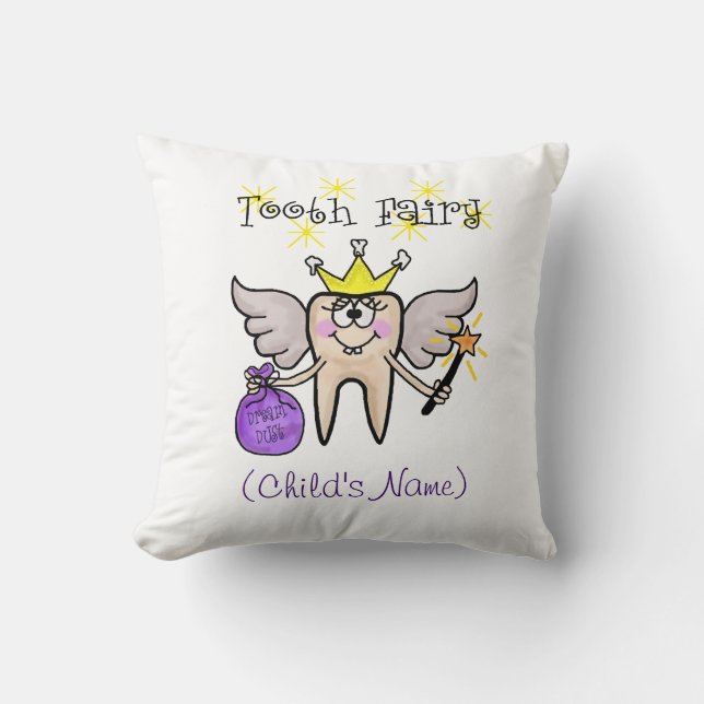 Tooth Fairy Pillow   Customize With Child's Name (Front)