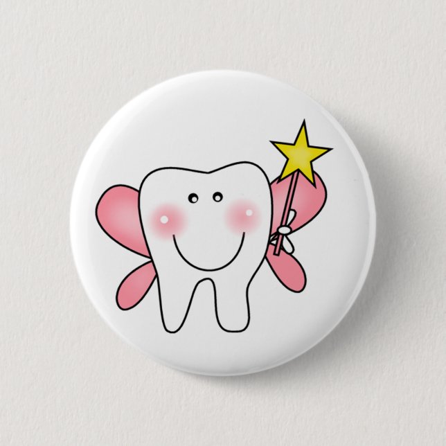 Tooth Fairy Pinback Button (Front)