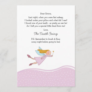 Tooth Fairy (Pink) Card