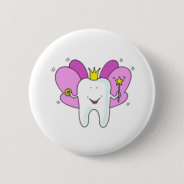 Tooth Fairy Princess Congratulations Pinback Button (Front)
