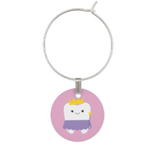 Tooth Fairy Princess Wine Charm