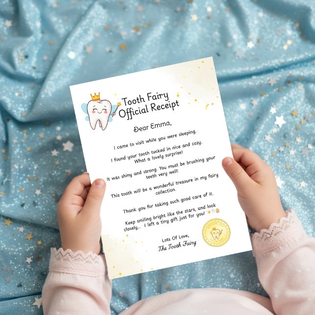 Tooth Fairy Receipt Certificate Letter for Kids (Tooth Fairy Receipt Certificate Letter for Kids)