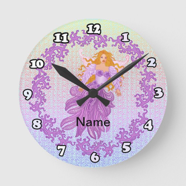 Tooth Fairy Round Clock (Front)