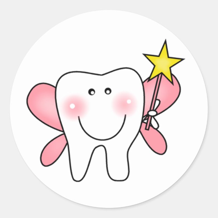 Tooth Fairy Round Sticker