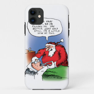 Tooth Fairy Santa Funny Christmas Cartoon iPhone 11 Case