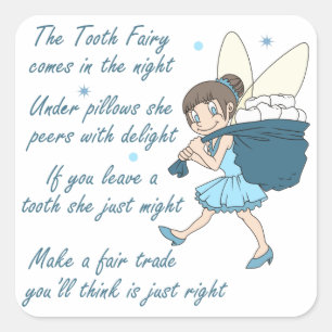 Tooth Fairy Square Sticker