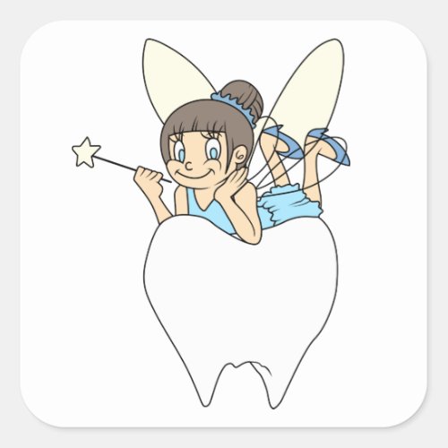 Tooth Fairy Square Sticker