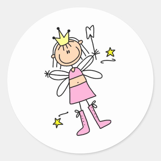 Tooth Fairy Stick Figure Sticker | Zazzle.com