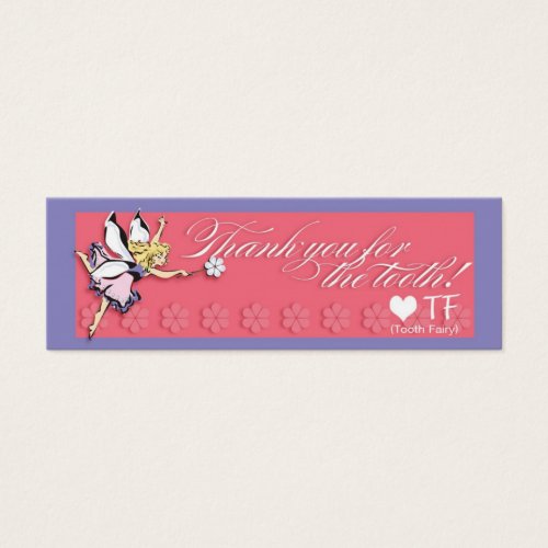 Tooth Fairy Thank You Note Business Cards