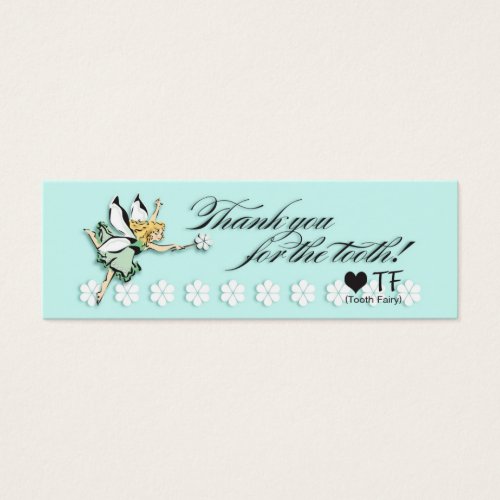Tooth Fairy Thank You Note Business Card Templates