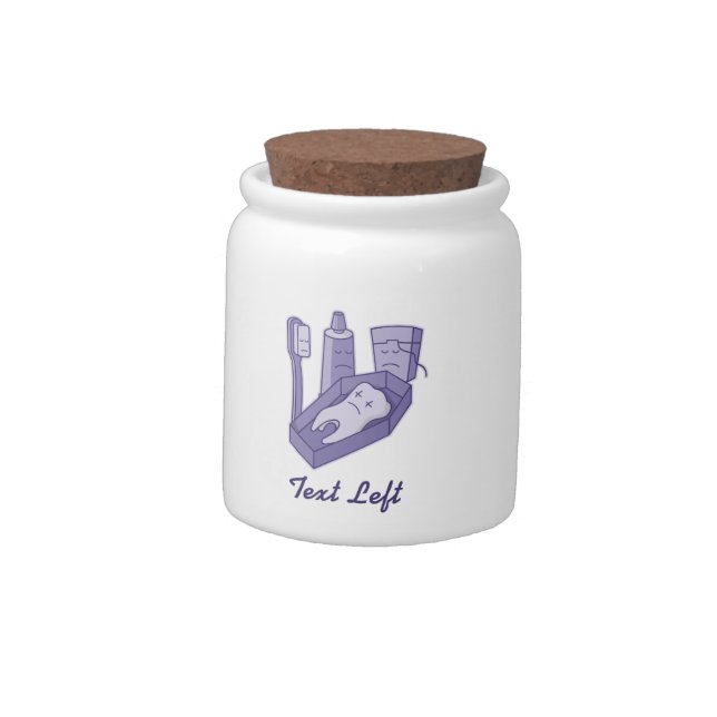 Tooth Funeral Candy Jar (Left)