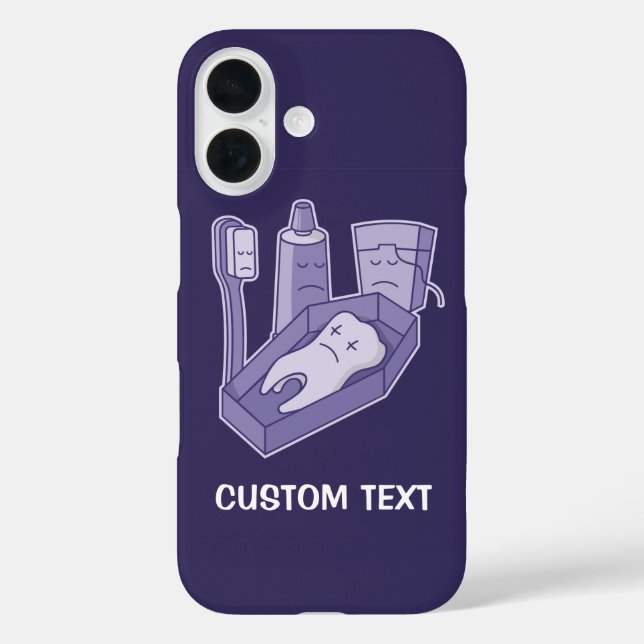 Tooth Funeral Case-Mate iPhone Case (Back)