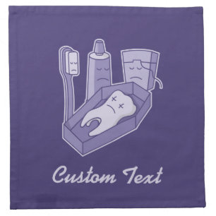 Tooth Funeral Cloth Napkin