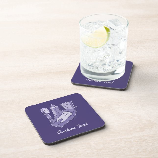 Tooth Funeral Drink Coaster (Right Side)