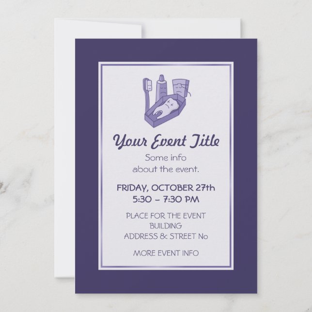 Tooth Funeral Invitation (Back)