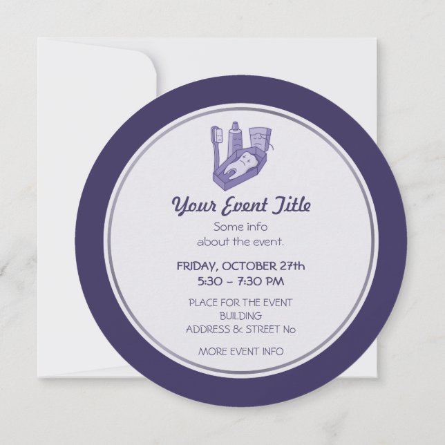Tooth Funeral Invitation (Back)