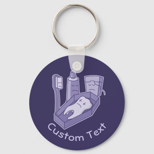 Tooth Funeral Keychain
