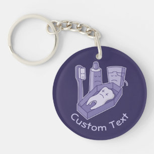 Tooth Funeral Keychain
