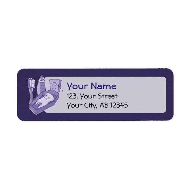 Tooth Funeral Label (Front)