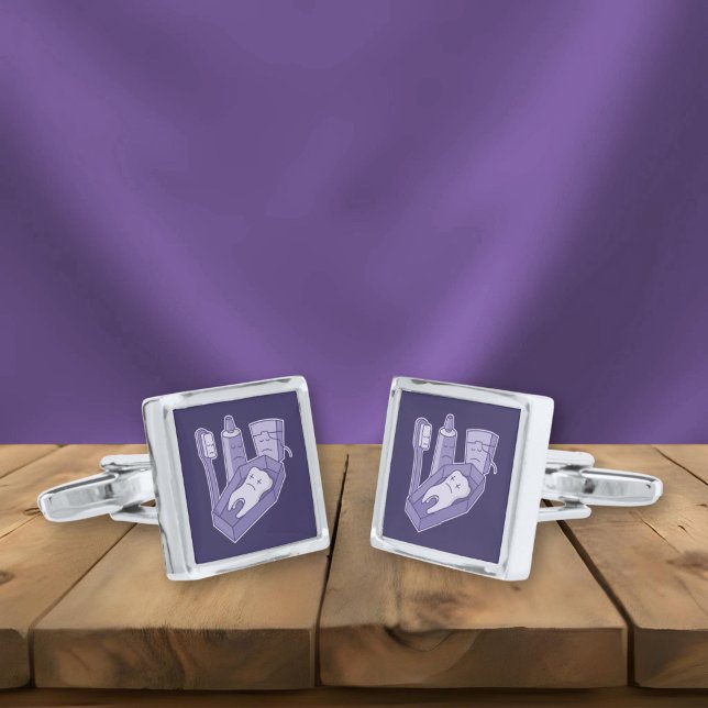 Tooth Funeral Silver Cufflinks (Creator Uploaded)