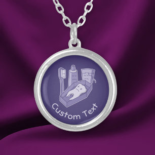 Tooth Funeral Silver Plated Necklace