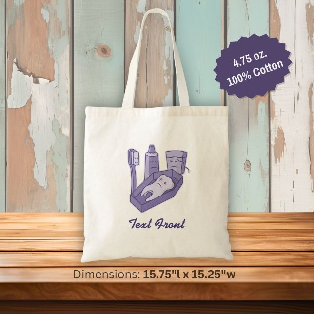 Tooth Funeral Tote Bag (Creator Uploaded)