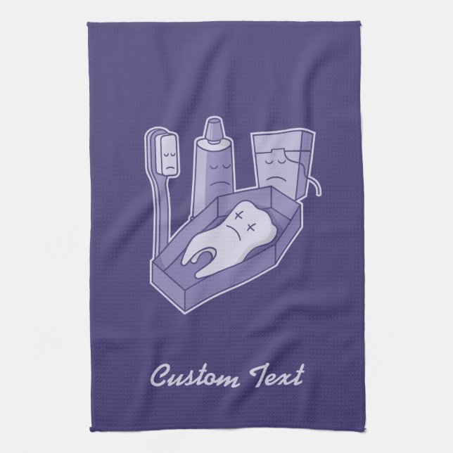 Tooth Funeral Towel (Vertical)